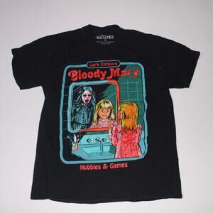 Creepy Co. Black 100% Cotton Bloody Mary Tshirt Size M